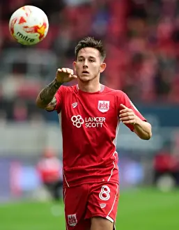 Bristol City V Nottingham Forest Prints: Josh Brownhill in Action: Bristol City vs Nottingham Forest