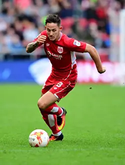 Bristol City V Nottingham Forest Prints: Josh Brownhill in Action: Bristol City vs Nottingham Forest