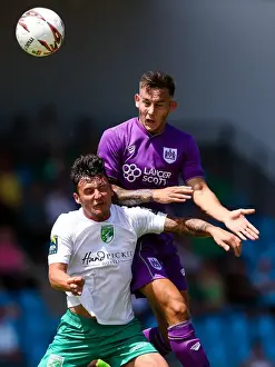 Josh Brownhill in Action: Pre-season Friendly between Guernsey FC and Bristol City, 2017