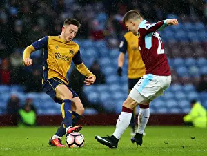 Burnley Prints: Josh Brownhill vs Johann Gudmundsson: A Battle at Turf Moor in the FA Cup, January 2017