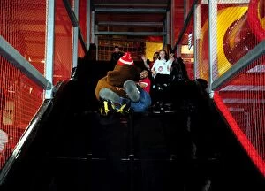 Images Dated 1st December 2009: A Jumping Good Time with Bristol City First Team: City Redz Christmas Party 2009-10