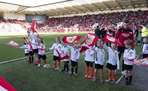 Junior Flag Bearers of Bristol City: Portishead Town Footballers at Ashton Gate