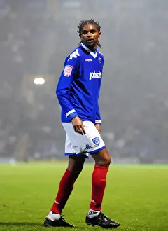 Portsmouth V Bristol City Prints: Kanu in Action: Portsmouth vs. Bristol City Championship Clash at Fratton Park (September 2010)