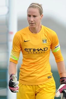 BAWFC v Manchester City Womens Collection: Karen Bardsley in Action: Manchester City Women vs. Bristol Academy Women (WSL)