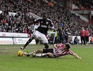 Sheffield United V Bristol City Prints: Karleigh Osborne Tackled by Jose Baxter in Sheffield United vs