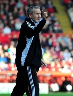 Images Dated 19th March 2011: Keith Miljen Leads the Charge: Championship Showdown between Bristol City