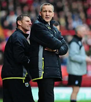 Bristol City V Nottingham Forest Prints: Keith Millen and Bristol City Take on Nottingham Forest in Championship Clash at Ashton Gate (03/04/2010)