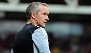 Bristol City V Hull City Prints: Keith Millen Directs Bristol City in Championship Battle against Hull City at Ashton Gate Stadium - 24/09/2011