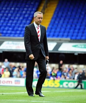 Images Dated 28th August 2010: Keith Millen Leads Bristol City in Championship Clash at Portman Road, August 28, 2010