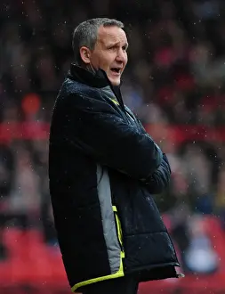 Bristol City V Nottingham Forest Prints: Keith Millen Leads Bristol City Against Nottingham Forest in Championship Clash at Ashton Gate