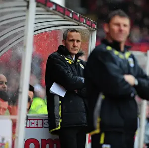 Keith Millen Leads Bristol City's Championship Battle Against Nottingham Forest at Ashton Gate, 2010