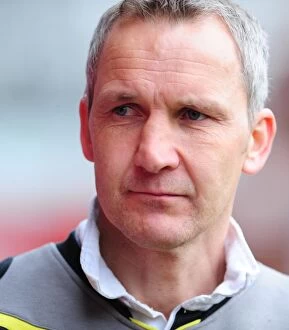 Images Dated 18th March 2010: Keith Millen Takes Charge: Interim Manager at Ashton Gate Stadium (Bristol City FC)