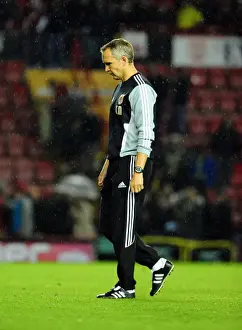 Bristol City V Swindon Town Prints: Keith Millen's Shocking Exit: Disappointing League Cup Loss for Bristol City against Swindon Town (August 2011)