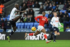 Images Dated 7th November 2015: Kieran Agard in Action: Bristol City vs. Bolton Wanderers, Sky Bet Championship (07.11.2015)