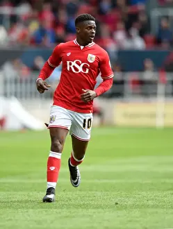 Bristol City V Huddersfield Town Prints: Kieran Agard in Action: Bristol City vs Huddersfield Town at Ashton Gate Stadium, 2016