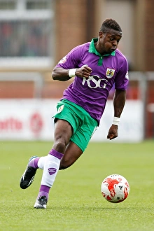 Kieran Agard in Action: Fleetwood Town vs. Bristol City, 2014 - Football Match