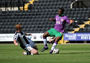 Kieran Agard Faces Off in Notts County vs. Bristol City Football Clash, August 2014