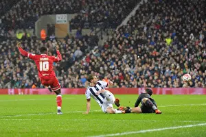 West Brom Prints: Kieran Agard Scores Dramatic Goal to Put Bristol City Ahead 2-1 Against West Brom