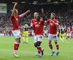 Kieran Agard's Double: Celebrating Bristol City's Victory Against Walsall in Sky Bet League One