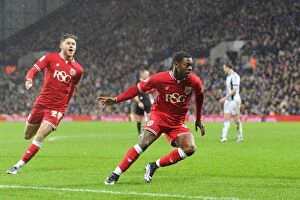 Images Dated 9th January 2016: Kieran Agard's Dramatic FA Cup Goal: Bristol City Takes 2-1 Lead Over West Brom