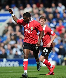 Chesterfield V Bristol City Prints: Kieran Agard's Goal Celebration: Chesterfield vs
