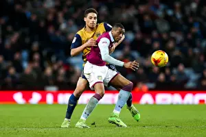 Framed Print : Kodjia vs Vyner: Intense Battle at Villa Park - Aston Villa vs Bristol City, Sky Bet EFL Championship