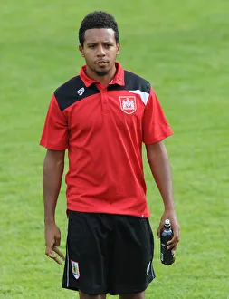 Pre Season Prints: Korey Smith in Action: Bristol City vs. Bath City at Twerton Park, 2015