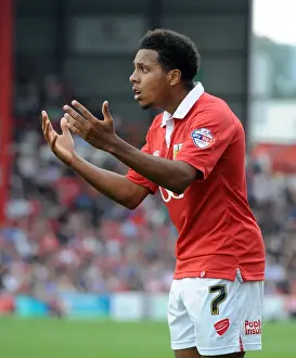 Bristol City V Scunthorpe Prints: Korey Smith in Action: Bristol City vs Scunthorpe United (September 2014)