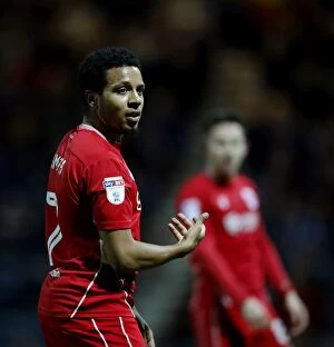 Images Dated 4th April 2017: Korey Smith of Bristol City in Action against Preston North End, Sky Bet Championship, 2017