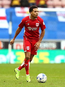 Images Dated 11th March 2017: Korey Smith of Bristol City in Action against Wigan Athletic, Sky Bet Championship, 11 March 2017
