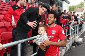 Images Dated 7th May 2017: Korey Smith of Bristol City Expresses Gratitude to Fans after Championship Victory over Birmingham