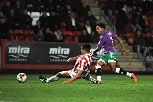 Cheltenham Town V Bristol City Prints: Korey Smith Scores the Game-Winning Goal: Cheltenham Town vs