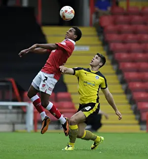 Korey Smith Takes Flight: Aerial Battle in Bristol City vs Colchester United
