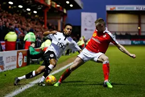 Korey Smith vs Oliver Turton: Intense Battle in Crewe Alexandra vs Bristol City Football Match, 2014