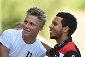 Bristol City V Wigan Athletic Prints: Korey Smith's Triumphant Moment with a Bristol City Fan