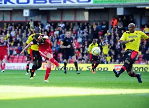 Framed Print : Last-Minute Agony for Neil Kilkenny as Bristol City Miss Out on Victory against Watford