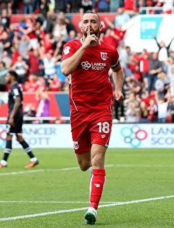 Images Dated 17th September 2016: Last-Minute Drama: Aaron Wilbraham Scores Equalizer for Bristol City Against Derby County