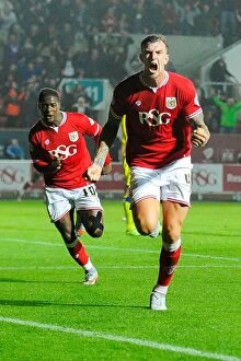 Images Dated 19th August 2015: Last-Minute Drama: Aden Flint Scores Stunner for Bristol City in 2-2 Draw Against Leeds United