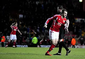 Bristol City V Crystal Palace Prints: Last-Minute Drama: Brett Pitman's Equalizer for Bristol City Against Crystal Palace in 2012 Championship