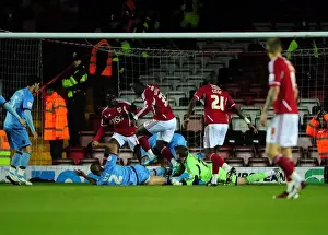 Bristol City V West Ham Prints: Last-Minute Drama: Gerken's Heroic Save Preserves Bristol City's Draw Against West Ham