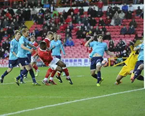Bristol City V AFC Telford Prints: Last-Minute Drama: Kieran Agard's Winning Goal for Bristol City in FA Cup