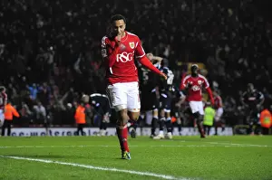 Bristol City V Millwall Prints: Last-Minute Drama: Nicky Maynard's Game-Winning Goal for Bristol City vs