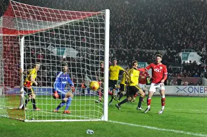 Middlesbrough Prints: Last-Minute Drama: Wes Burns Scores the Thriller for Bristol City Against Middlesbrough