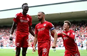 Bristol City V Derby County Prints: Last-Minute Drama: Wilbraham Scores Stunning Equalizer for Bristol City Against Derby County