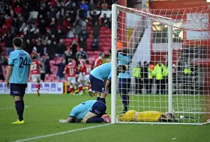Bristol City V AFC Telford Prints: Last-Minute Heartbreak: FA Cup Shock as AFC Telford Mourn Defeat at the Hands of Bristol City