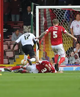 Bristol City V Colchester United Prints: Last-Minute Savior: Derrick Williams Game-Saving Tackle for Bristol City vs Colchester United