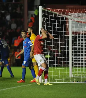 Bristol City V Leyton Orient Prints: Last-Minute Thriller: Luke Ayling's Dramatic Header Misses the Mark - Bristol City vs Leyton Orient