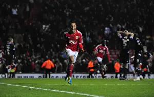 Bristol City V Millwall Prints: Last-Minute Thriller: Nicky Maynard's Dramatic Winning Goal for Bristol City against Millwall (03/01/2012)