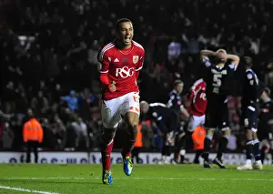 Bristol City V Millwall Prints: Last-Minute Thriller: Nicky Maynard's Game-Winning Goal for Bristol City against Millwall (Championship)
