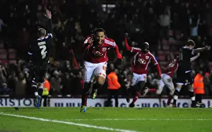 Bristol City V Millwall Prints: Last-Minute Thriller: Nicky Maynard's Game-Winning Goal for Bristol City vs